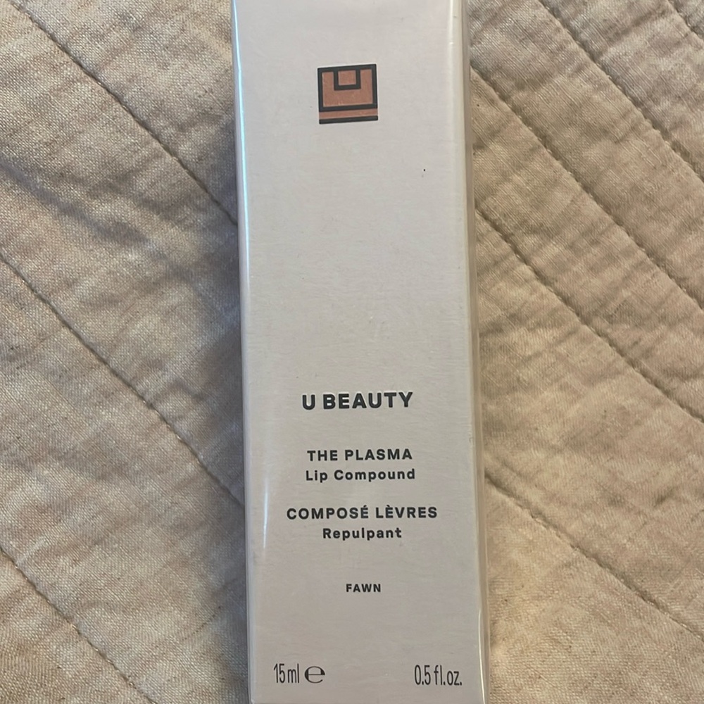 NIB~U Beauty The Plasma Lip Compound in Fawn~0.5 fl. oz.~$68 Value
